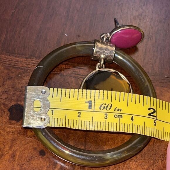 NWT Chico’s hoops tortoise gold tone earrings - Picture 2 of 7